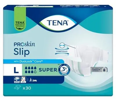 Immagine prodotto di Tena Slip Super L, confezione da 30 pezzi