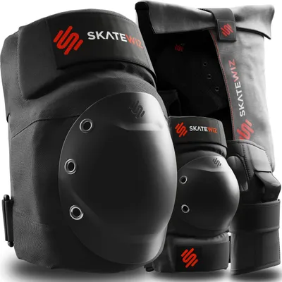 Immagine prodotto di SKATEWIZ attrezzatura protettiva professionale per pattinatori adulti e adolescenti con maniche in neoprene