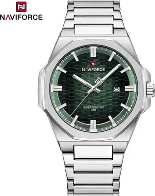 Produktbild von Uhr NAVIFORCE ST-38656 - Silber / Grün für Herren KP38656