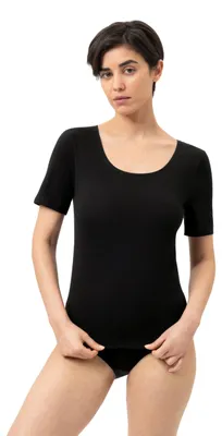 Produktbild von Mey Tagwäsche Serie Superfine Organic Damen Shirts 1/2 Arm Schwarz XS(36)