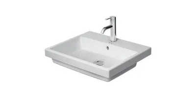 Produktbild von Einbauwaschtisch VERO AIR m ÜL HLB 550x455mm ohne Hahnloch weiß ohne Hahnloch weiß