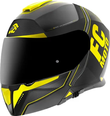 Obrázok produktu pre FC-Moto Novo Circuit flip-up prilba, čierna/žltá, XS (53/54)