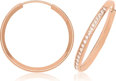 Image de Boucles d'Oreilles Femme Or Rose 375/1000 - 20mm; TRS369249KRMM20
