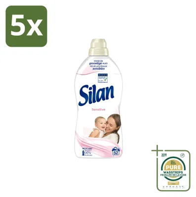 Produktbild von 5 x  Silan Sensitive Weichspüler - 1144 ml - Vorratspackung - 5 Stücke