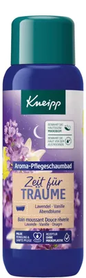Produktbild von Kneipp Aroma-Pflegeschaumbad Zeit für Träume Lavendel Vanille und Abendblume, 1er Pack (1 x 400 ml)