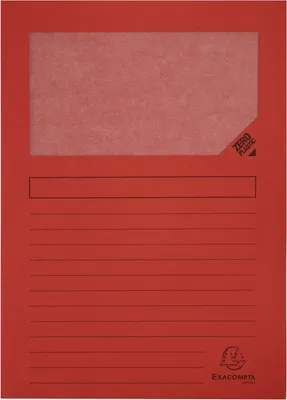Produktbild von EXACOMPTA Forever Fenstermappen 130g A4 Rot 100 Stück ökofreundlich