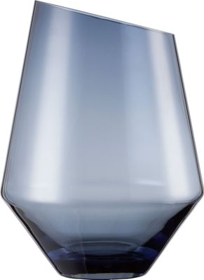 ZWIESEL GLAS handmade VASE/WINDLICHT DIAMONDS H 277 MM BLAU KLAR (KT1) 122217