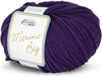 Produktbild von Rellana Merino Big, 60% Schurwolle (Merino), 40% Polyacryl, 50 gr. lila 35