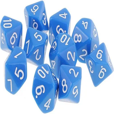 Produktbild von 10 Stück polyedrische Würfel, Spielwürfel für D&D, RPG, Brettspiel, Kartenspiel, digitale Würfel, Dungeons & Dragons-Spielwürfel