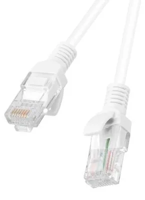 Produktbild von LANBERG PATCHKABEL CAT.6 UTP 1m FLUKE ZERTIFIKAT weiß