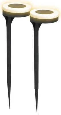 Produktbild von Solar LED Wegeleuchte - 2er Pack - Höhe ca. 45 cm - Design Lampe für Weg Beleuchtung