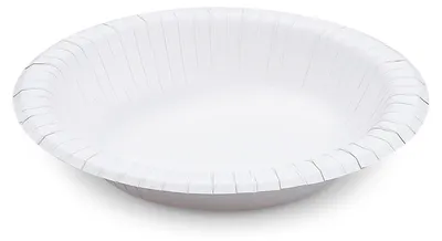 Produktbild von 50x Pappschalen aus Frischfasermaterial rund 480ml Ø20cm fettdicht weiß