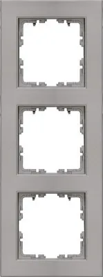 Produktbild von Kopp 402747550 Abdeckrahmen 3-fach Athenis 55 stahlfarben