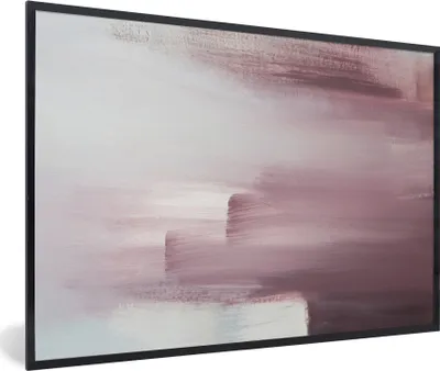Produktbild von MuchoWow® Gerahmtes Poster Gemälde - Ölgemälde - Abstrakt 90x60 cm - Poster mit Schwarzem Bilderrahmen Wandposter Rahmen Foto Bilder - Fotorahmen - Foto-Plakat