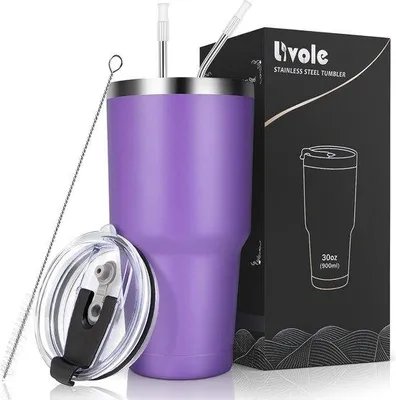 Produktbild von 30oz Isolierbecher Paars Edelstahl Reisebecher