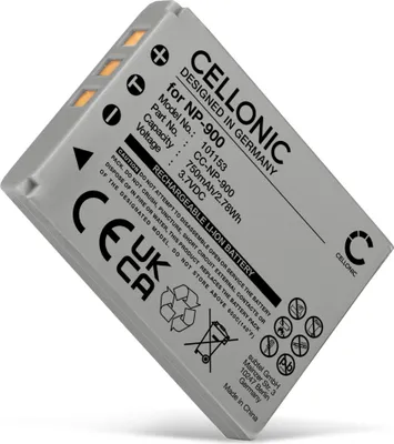 Produktbild von CELLONIC 1x Akku für Kamera Kompatibel mit Rollei Prego dp4200, Kompatibel mit Praktica DCZ 10.4, DCZ 8.3, NP-900 - (750mAh, 3.7V)