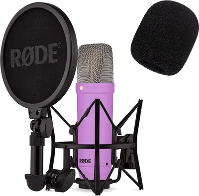 Obrázek produktu pro Mikrofon Rode NT1 Signature Purple Purple s Pop Shieldem