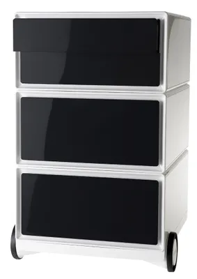 Produktbild von PAPERFLOW Rollcontainer easyBox 4 Schübe weiß / schwarz