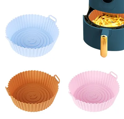 3er-Set Silikon-Einsätze für Heißluftfritteuse, Ø 20,6 cm