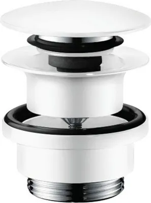 Obrázok produktu pre hansgrohe HG odpadový ventil násuvný DN32 matný biely s otvorom na prepad