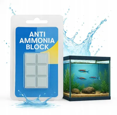 Obrázek produktu pro Jiné akvarijní příslušenství Anti Ammonia Block, stabilizace pH, úprava vody, kostky do akvária, 6 ks