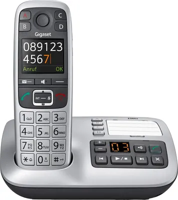 Produktbild von Gigaset E560A - Schnurlostelefon - Anrufbeantworter mit Rufnummernanzeige - DECT\GAP - Platin