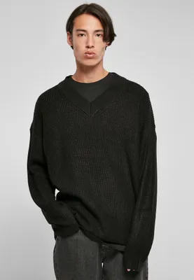 Immagine prodotto di Urban Classics - Maglione con scollo a V nero - L