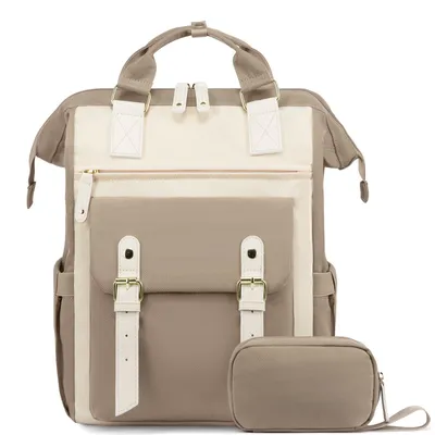 Immagine prodotto di Black Forest KM02 Zaino da viaggio cabina 40 × 30 × 15 cm, 22 tasche, organizer e beauty case, beige