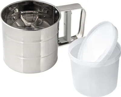 Immagine prodotto di DR.OETKER Setaccio per farina 350 g, Ø 10,5 x 10 cm, acciaio inox DR.OETKER 1974