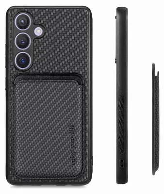 Obrázok produktu pre INF Čierne puzdro na telefón Samsung S23 PLUS s magnetickým držiakom karty