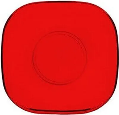 Produktbild von Glasteller Spring Colour 12,4 cm rot