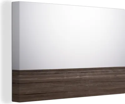 Produktbild von OneMillionCanvasses® - Leinwandbilder - 140x90 cm, Regalstruktur mit weißem Hintergrund, Wandbilder Kunstdruck Wanddekoration - Foto auf Leinwand - Gemälde auf Holzrahmen
