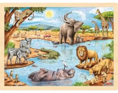 Produktbild von Einlegepuzzle afrikanische Savanne