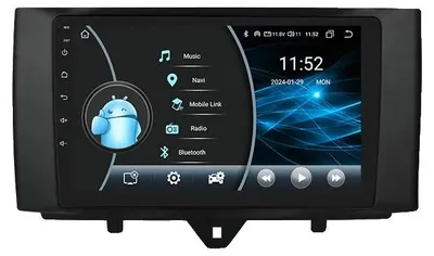 Immagine prodotto di CarPlay, funzioni audio migliorate, sistema di navigazione, compatibile con l'impianto audio Smart Fortwo dal 2011 al 2015, modello W1 KI AHDC2