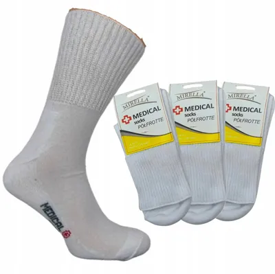 Image de Chaussettes Homme MEDICAL MIRELLA Półfrotte sans compression Lot de 3