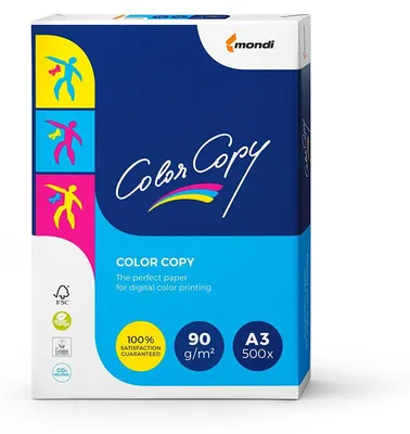 Immagine prodotto di Mondi Color Copy Carta A3 90 g/m² Bianca 500 Fogli per Stampa Laser e Inkjet