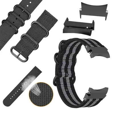 Image de Pour Samsung Galaxy Watch 6, 5, 4, Normal, Pro, Classic, toutes tailles, plastique / nylon