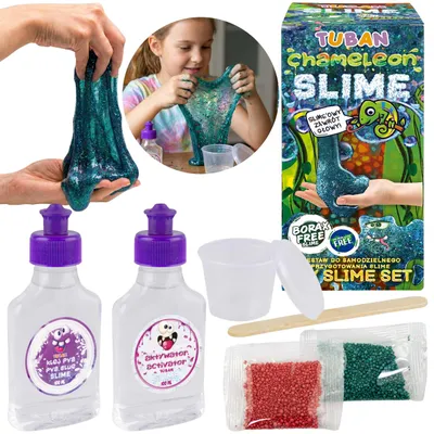 Produktbild von TUBAN Bastelset zur Herstellung von Chamäleon Slime – DIY Sensorik-Spielzeug, 3+