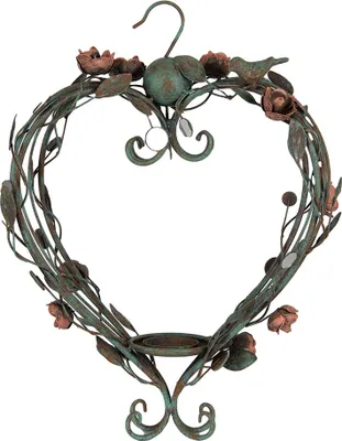 Immagine prodotto di Portacandele Clayre & Eef 43x22x60 cm in metallo verde