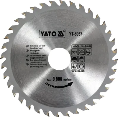 Obrázek produktu pro Pilový list z tvrdého kovu 160 x 30 mm, 36 zubů