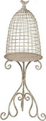 Produktbild von Clayre & Eef Vogelkäfig Dekoration 91 cm Beige Eisen Rund