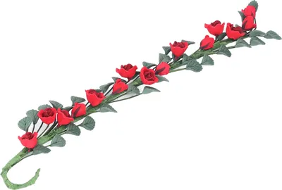 Produktbild von 1:12 Puppenhaus-Rosenrebe, Miniatur-Mini-Blumenzubehör für Ornamente