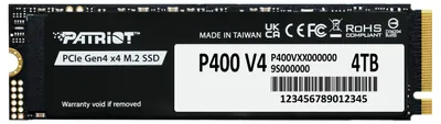 Immagine prodotto di SSD Patriot P400 V4 M.2 PCI-Ex4 NVMe 4TB 6.2GB/s (P400VP4TBM28H)
