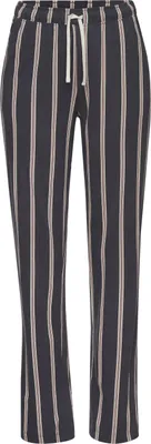 Produktbild von LASCANA Pyjamahose anthrazit gestreift Größe 32/34