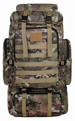 Produktbild von Große Kapazität Wanderrucksack Outdoor Camping Rucksack Canvas Trekking Rucksack