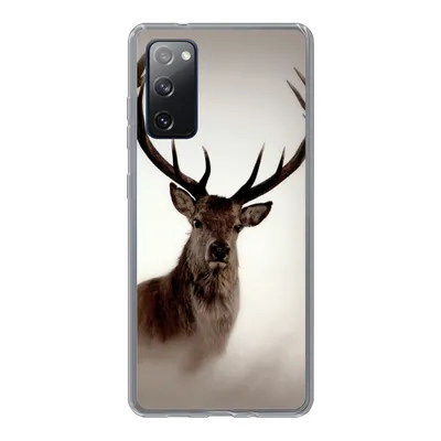 Produktbild von MuchoWow® Handyhülle Schutzhülle Hülle für Samsung Galaxy S20 FE Porträt - Hirsch - Geweih Silikon Softcase Handy Hülle - Abdeckung