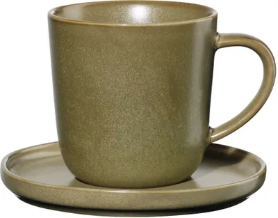 Imagen del producto de ASA Selection: Taza de espresso con platillo, estilo "miso", diámetro de 6 cm