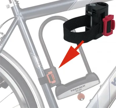 Immagine prodotto di Trelock 8000795 Staffa per U-lock B 501 tessile, staffa universale, nero