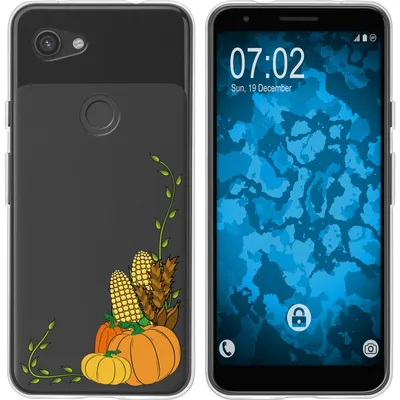 Produktbild von PhoneNatic Case kompatibel mit Google Pixel 3a Silikon-Hülle Herbst Erntedankfest/Thanksgiving M5