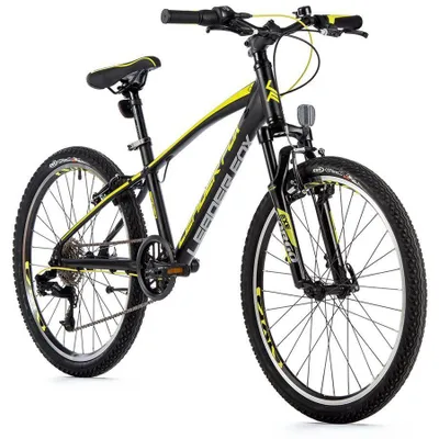 Produktbild von 24 Zoll Alu MTB Fahrrad Leader Fox Spider Boy 8 Gang Schwarz Gelb
